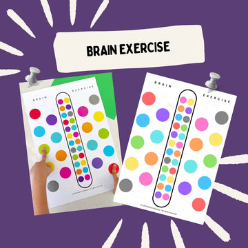 Brain Exercise Worksheet for Kids (Digital Download)