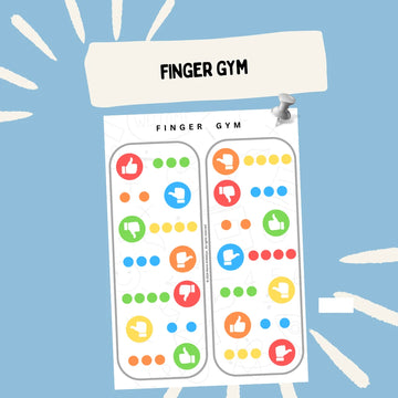 Finger Gym with Direction Worksheet (Digital Download)