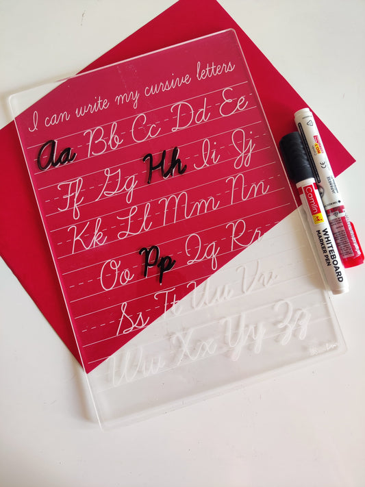 Reusable Cursive Writing Tracing Tray - 50% OFF