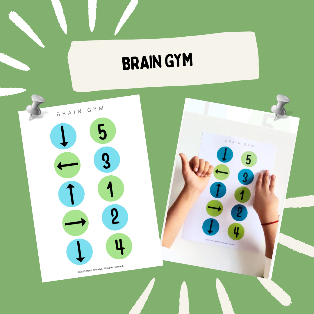 Brain Gym Worksheets Bundle - Set of 72 Worksheets (Digital Download)