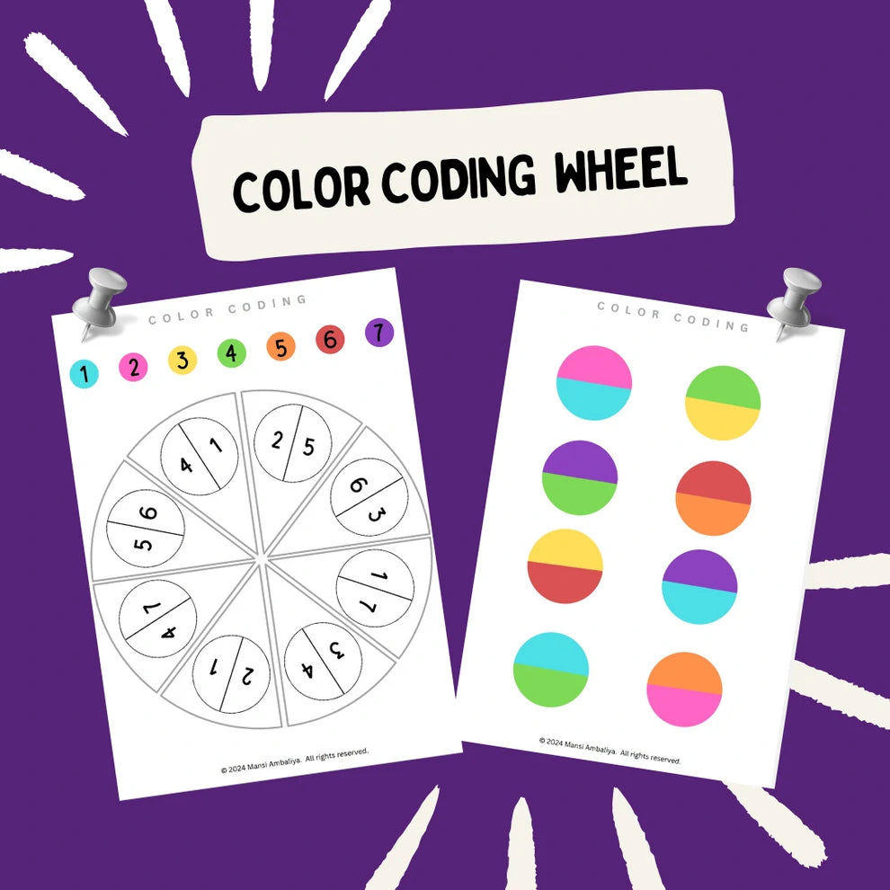 Color Coding Worksheets Bundle (Digital Download)