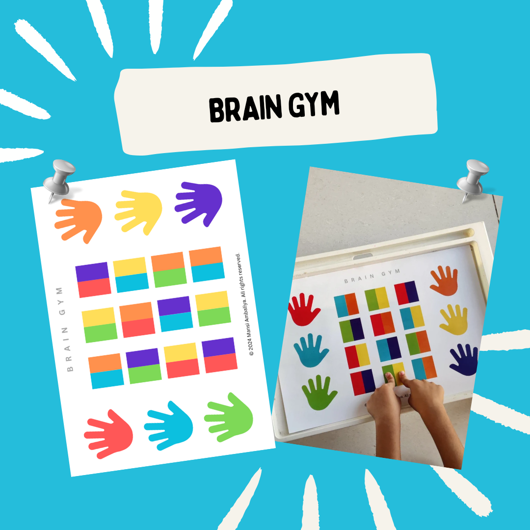 Two Way Brain Gym Worksheet (Digital Download)