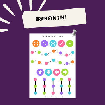 2 in 1 Brain Gym Worksheet – Double Fun & Learning For Kids