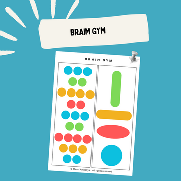 2 in 1 Brain Gym Worksheet for Kids (Digital Download)