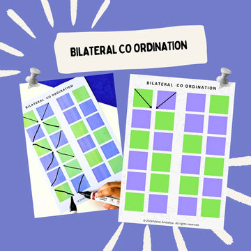 Bilateral Coordination Worksheet for Kids (Digital Download)