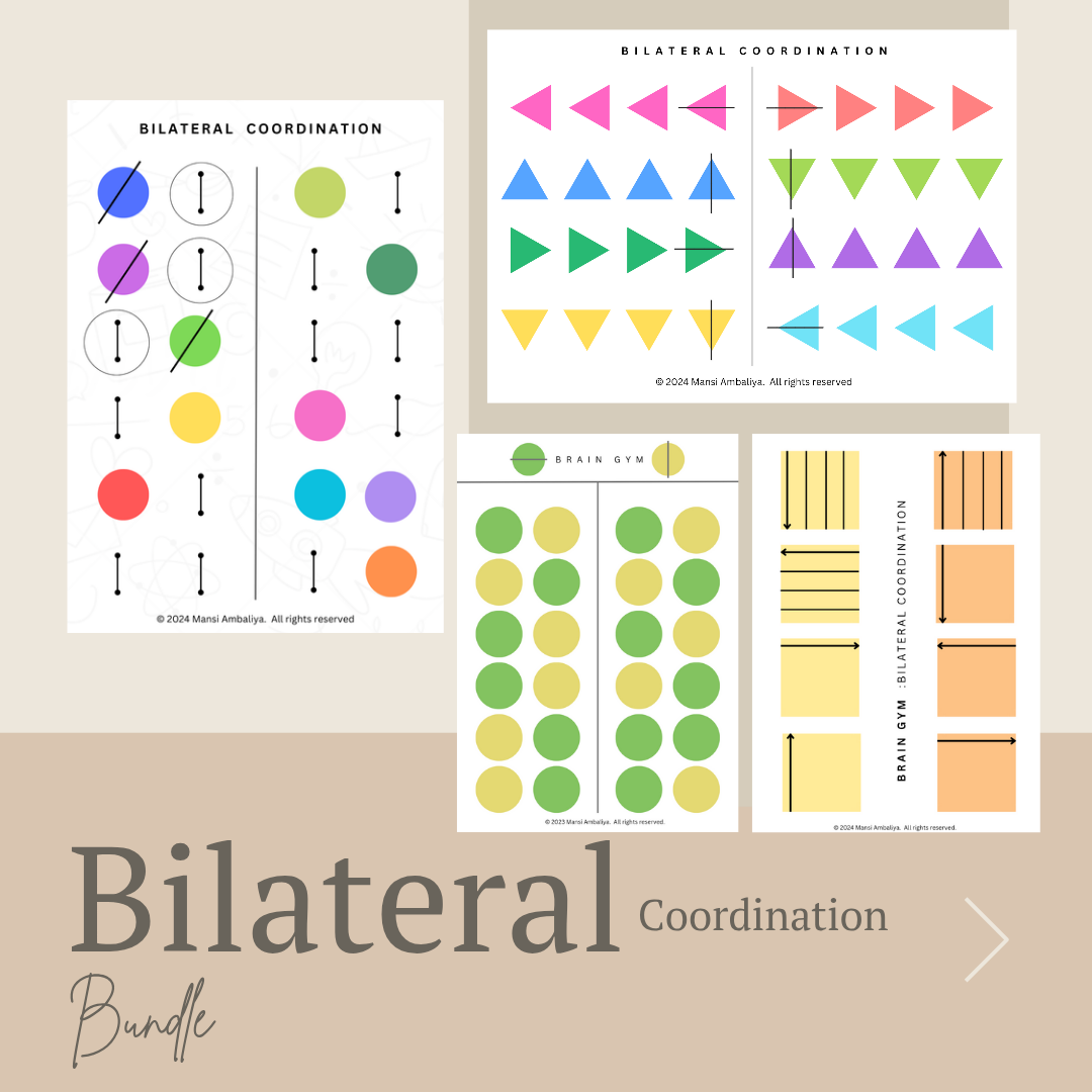 Bilateral Coordination Bundle (Set of 13 Worksheets)