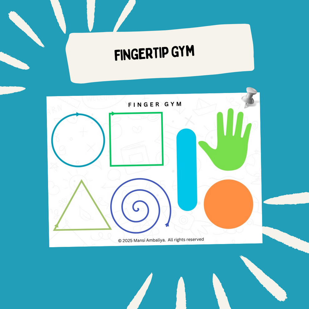 Bilateral Finger Gym Practice Worksheet (Digital Download)