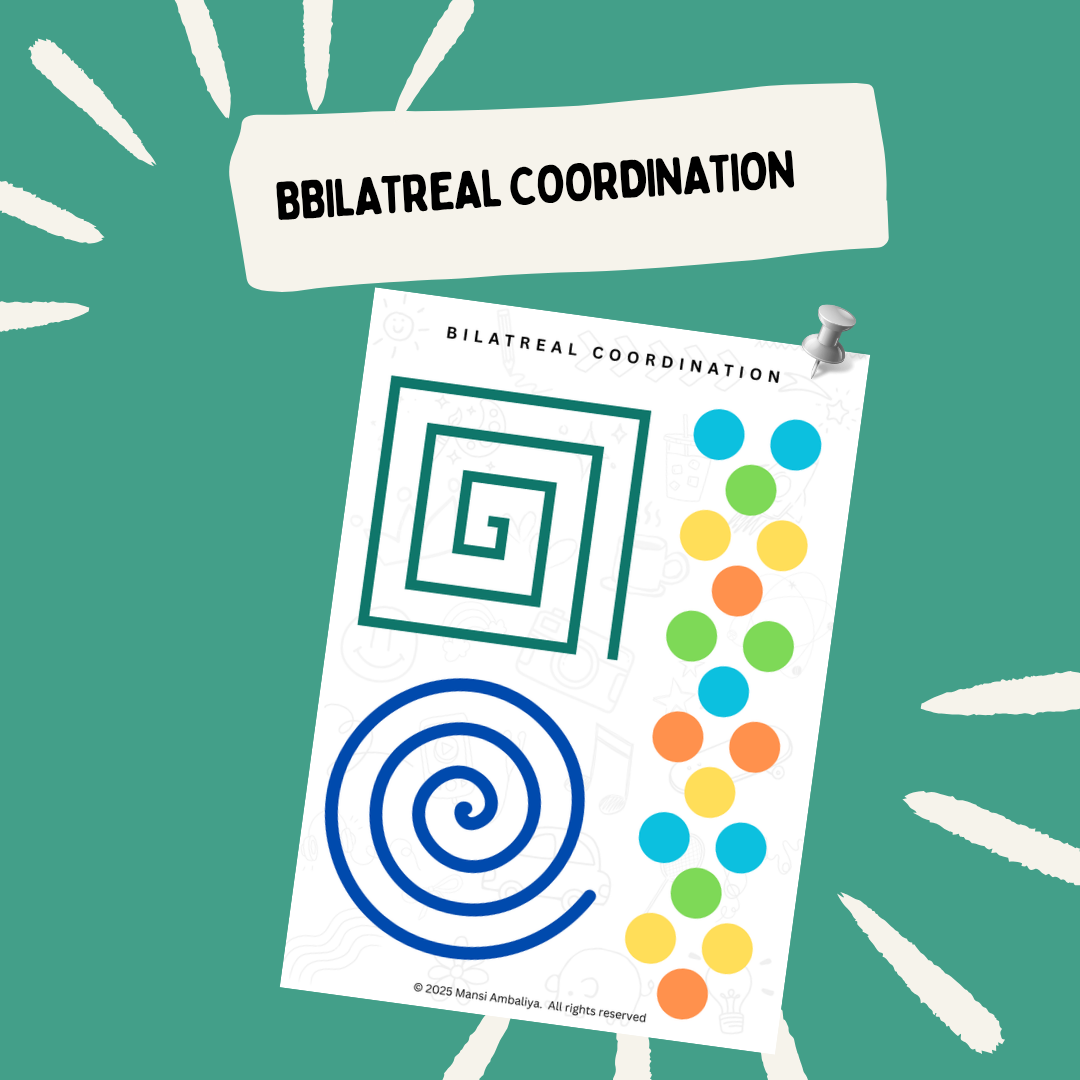 Bilateral Coordination for Focus Worksheet (Digital Download)