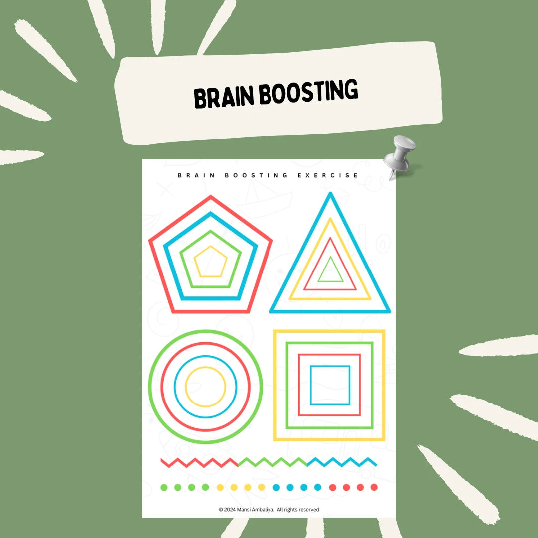 Brain Booster Worksheets.pdf Brain-Enhancing Printable Activity for Kids (Digital Download)