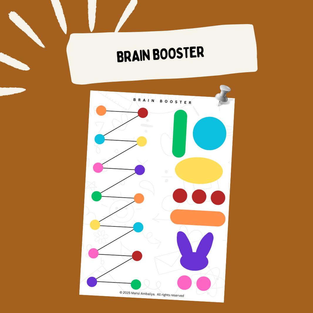 Brain Booster Exercise – Fun Cognitive Skill Building Worksheet for Ki