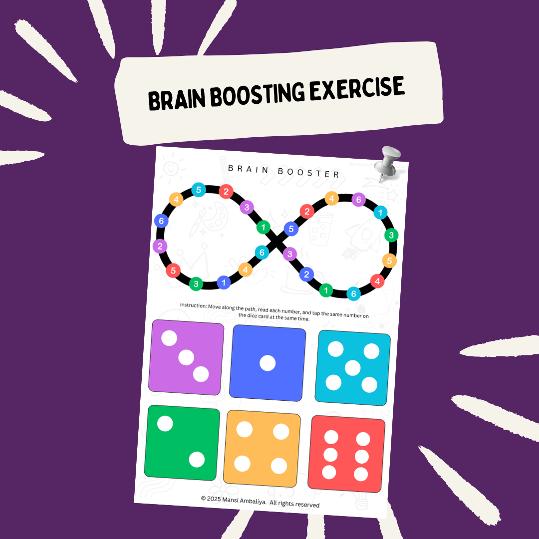 Brain Boosting Exercise – Fun Cognitive Development Worksheet (Digital Download)