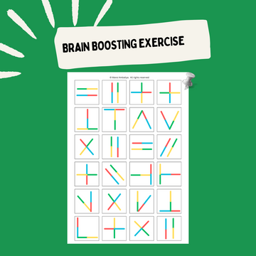 Brain Boosting Exercise with Popsicle Stick – Fun Brain Gym Activity for Kids (Digital Download)
