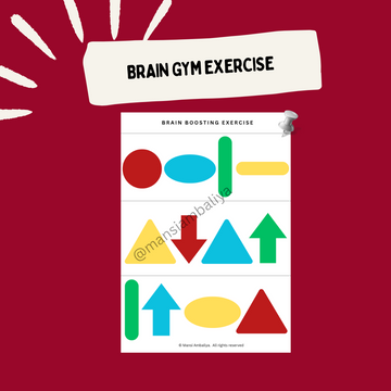 Brain Gym Neuro Exercise – Brain Boosting Activity Worksheet for Kids