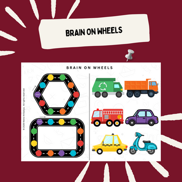 Brain on Wheels Activity for Kids – Rolling Fun to Boost Thinking Skills (Digital Download)