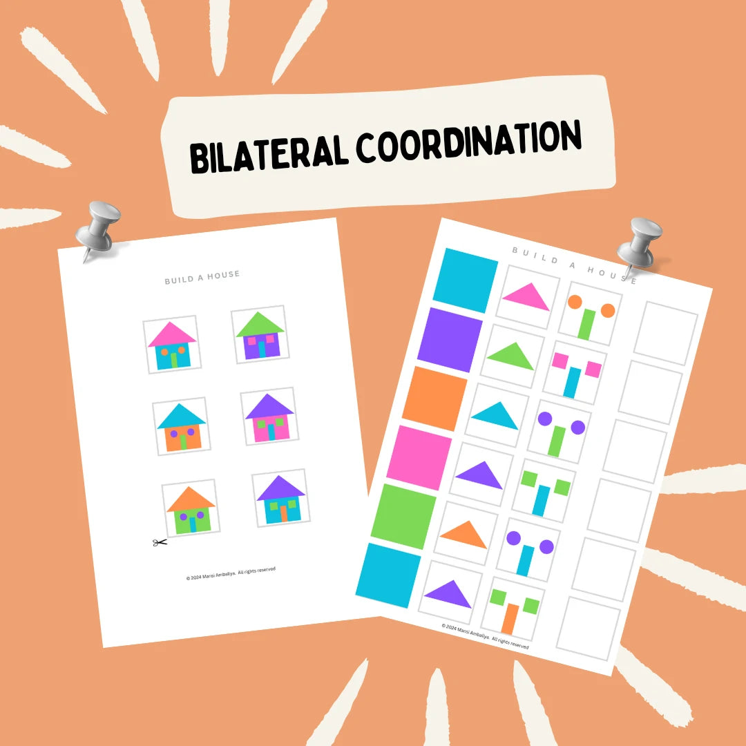 House Building Exercise Build a House Worksheet for Kids (Digital Download)