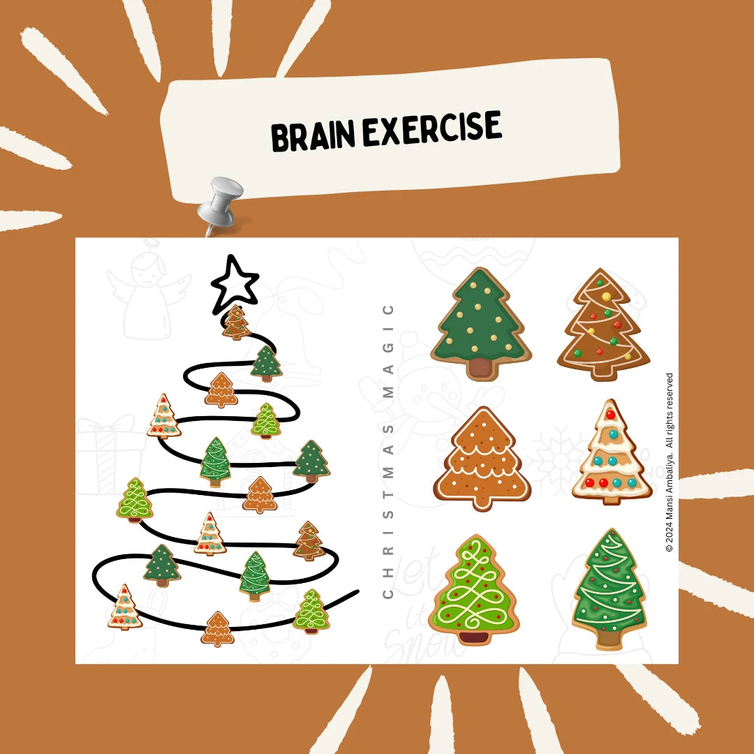 Christmas Brain Boosting Exercise to Increase Focus (Digital Download)