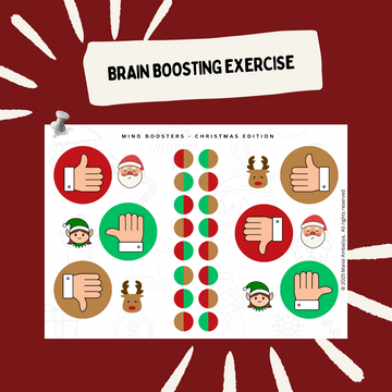 Christmas Mind Booster - Printable Brain Gym Activity (Digital Download)