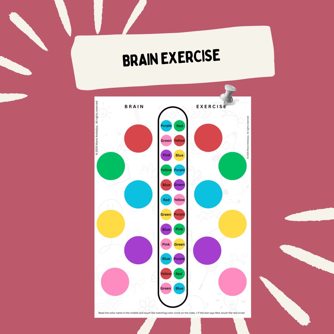Color Challenge Brain Exercise – Fun Cognitive Boost (Digital Download