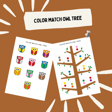 Color Coding Owl Tree Worksheet (Digital Download)
