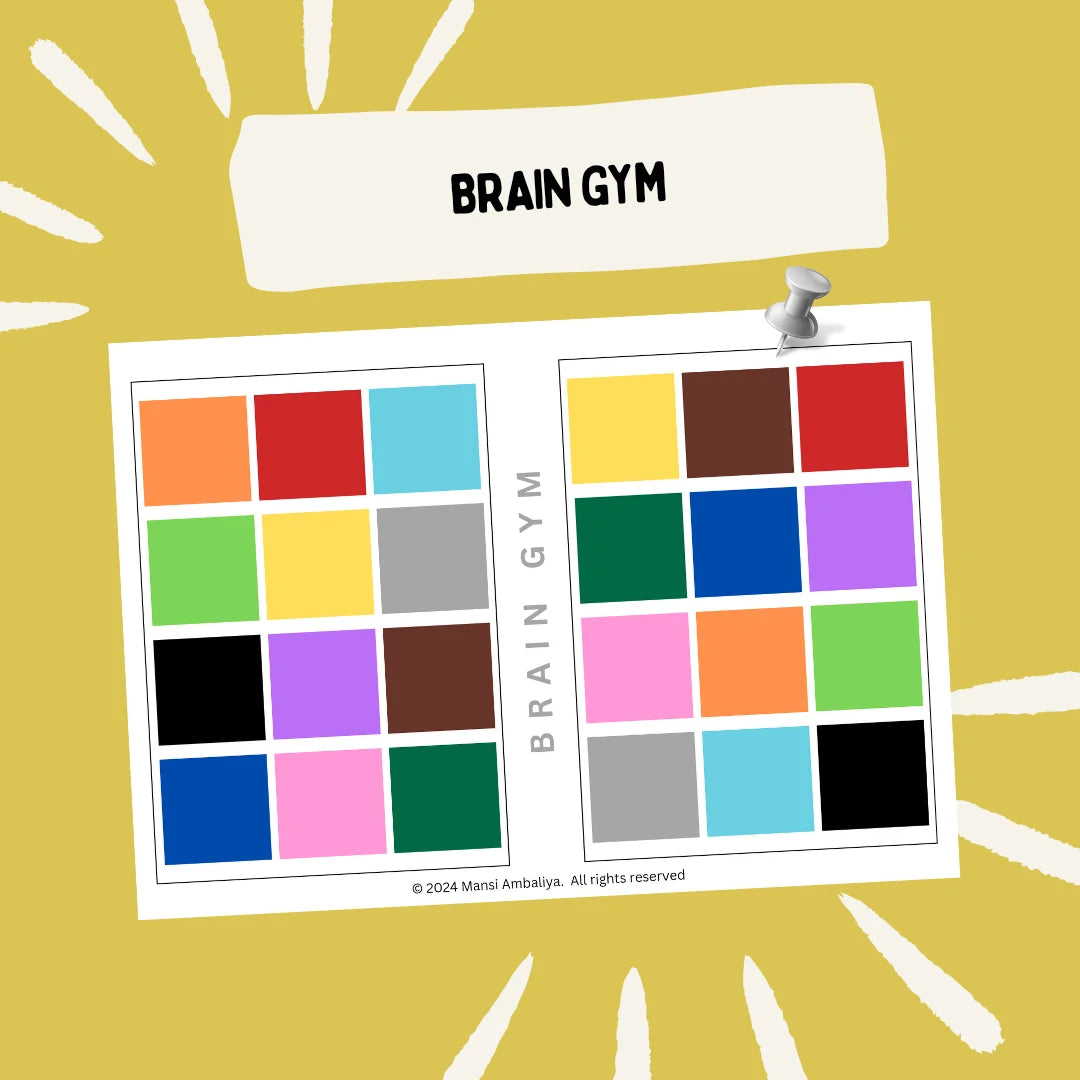 Color Therapy Brain Gym: Color Coordination (Digital Download)