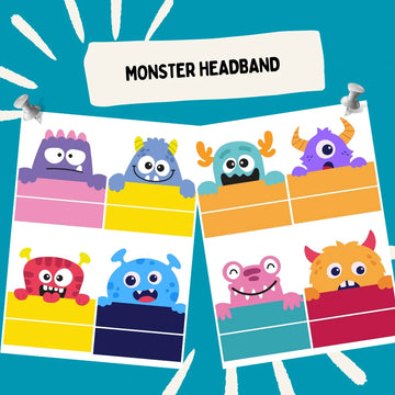 Create Your Own Monster Headband Set of 8 (Digital Download)