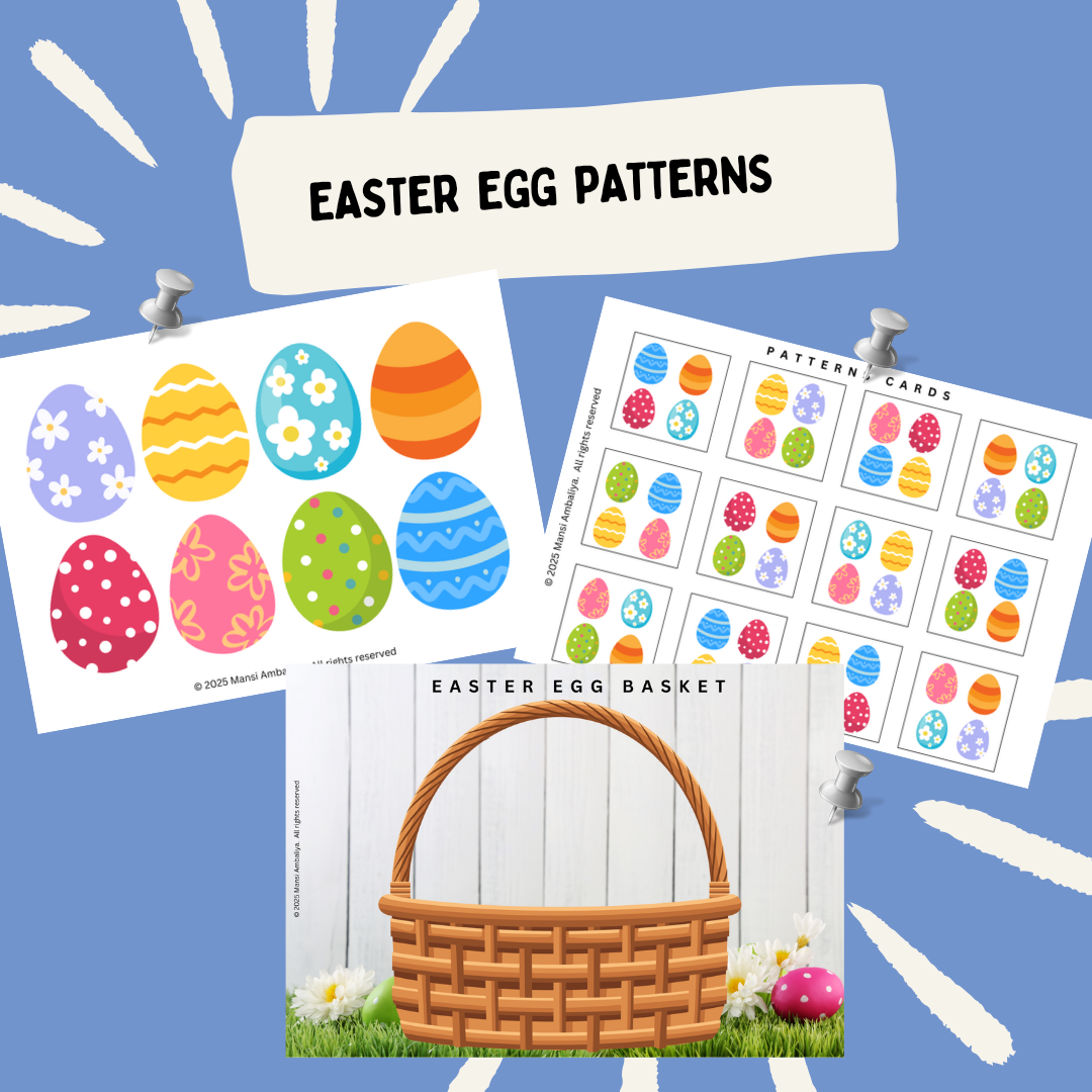 Easter Egg Basket Matching Activity (Digital Download)