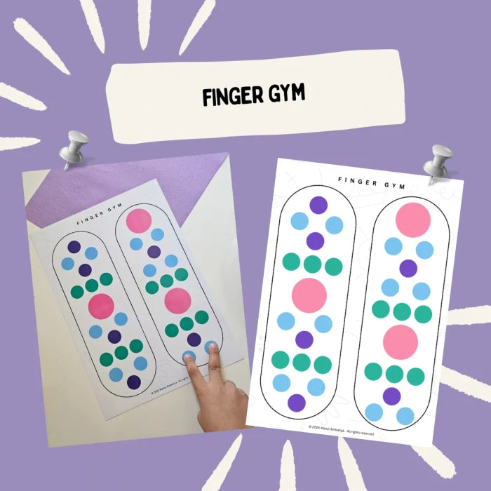 Enhance Hand Strength with Finger Gym Worksheet (Digital Download)