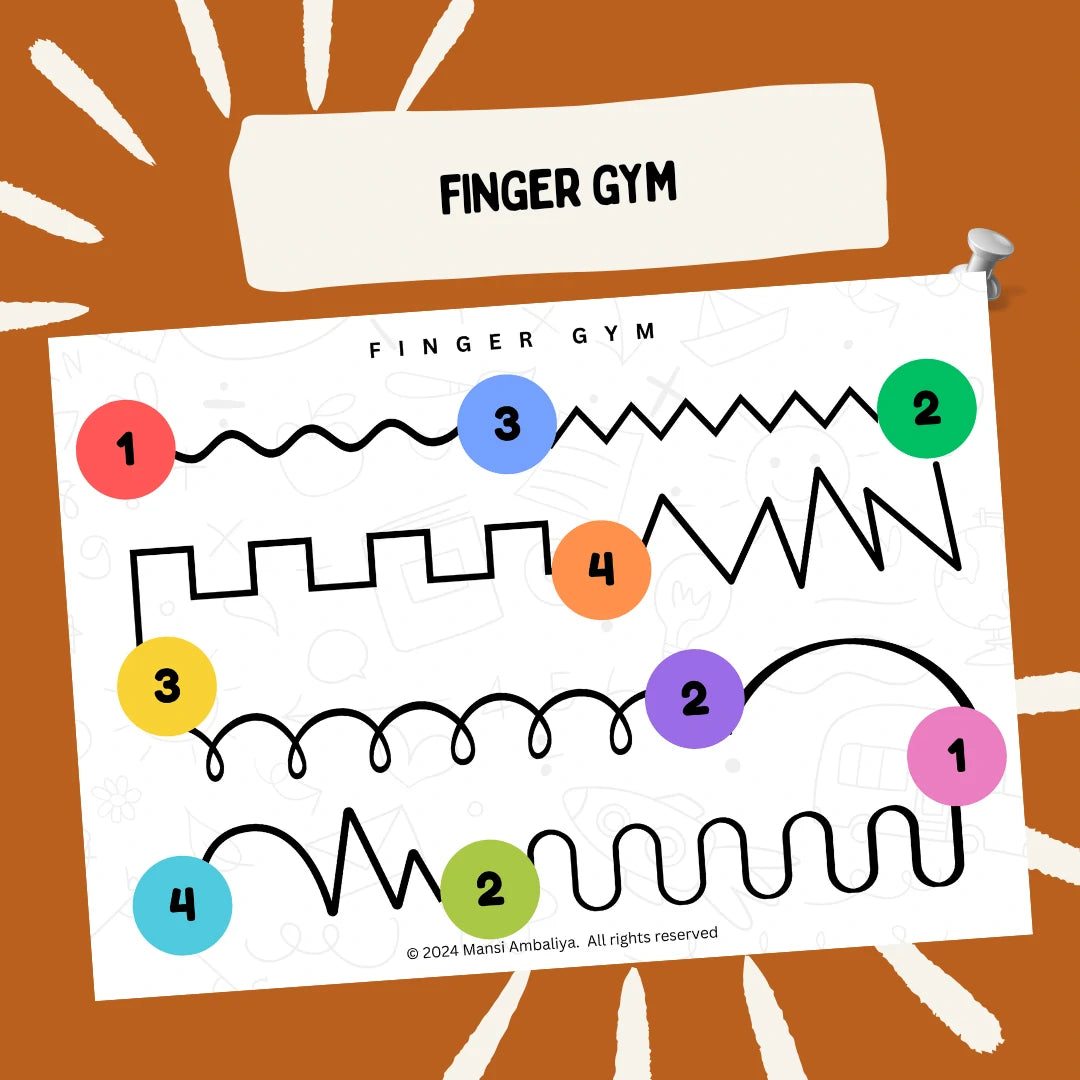 Finger Exercises for Fine Motor Development (Digital Download)