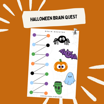 Halloween Brain Quest Worksheet – Spooky Fun Learning for Kids
