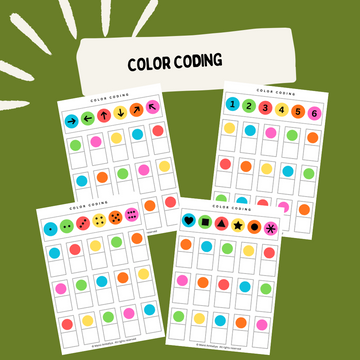 Smart Color Coding Worksheet For Kids (Digital Download)
