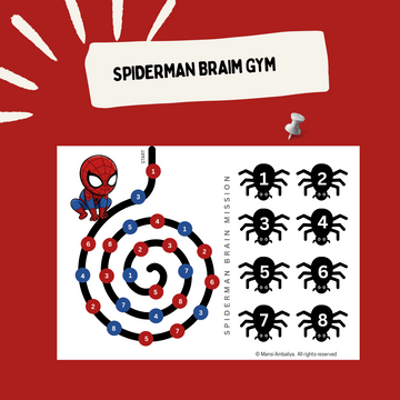 Spiderman on Brain Mission - Brain Boosting Exercise For Kids