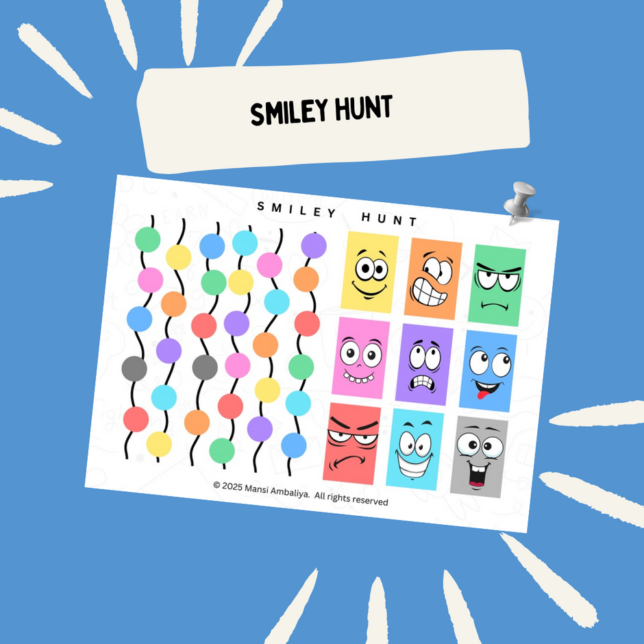 Let the Smiley Hunt Begin – A Fun Brain-Boosting Activity (Digital Dow