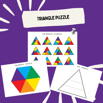 Make Pattern Triangle Puzzle – Logical Thinking & Pattern Building Worksheet (Digital Download)