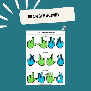 Brain Gym Activity Worksheet For Kids