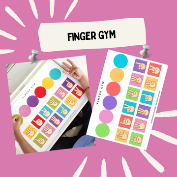 Finger Gym Worksheet for Kids (Digital Download)