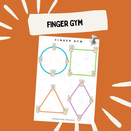 Finger Gym Worksheets - Set of 5 (Digital Download)