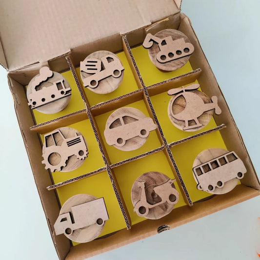 Vehicle Play Dough Stamp Set of 9