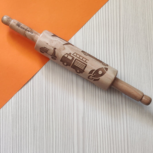 Vehicle Theme Play Dough Rolling Pin